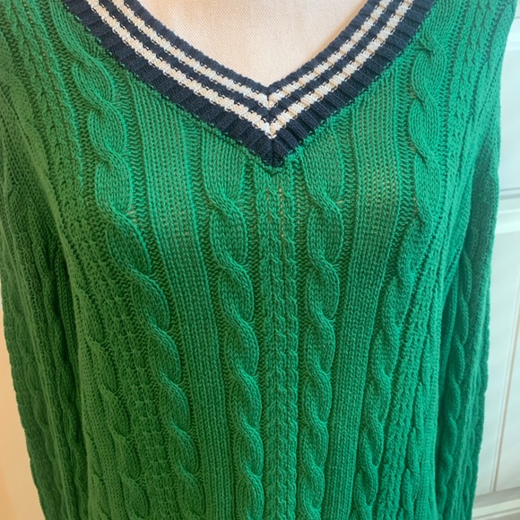 St. John’s Bay Green Cable Knit Sweater Size Large - Picture 3 of 4